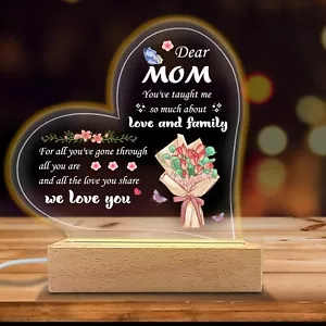 Mother's day Gifts for Mom from Daughter Son- Mom Birthday Gifts Night Light - Picture 1 of 6