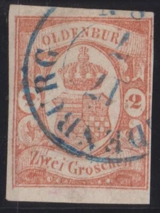 == AD Oldenburg Mi. 13 gest., cat. 550€ == - Imagen 1 de 3