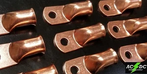 4/0 gauge Ring 3/8 Hole Terminal BATTERY Lug Bare Copper Un-insulated AWG (15) - Picture 1 of 3