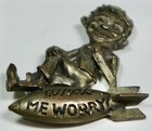Alfred E. Neuman on a Bomb Brass Pin – Mad Magazine – Very Rare - 1964