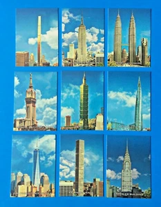 2020 TOPPS ALLEN GINTER  FULL set of 15  REACH FOR THE SKY . WORLDS TALL  BLDGS - Picture 1 of 2