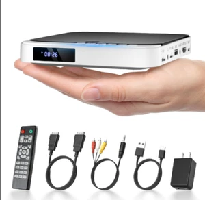 Mini DVD Player HDMI/DESOBRY 1080P HD Small Compact Player for Smart TV WHITE - Picture 1 of 1