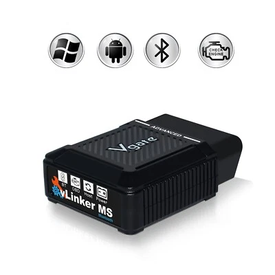 Herramienta de escaneo de diagnóstico Vgate vLinker MS BT3.0 OBD2 lector de códigos para IOS/Android/PC Foto 1 de 4