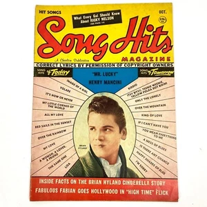 1960 Song Hits Magazine Brian Highland Henry Mancini Ricky Nelson Lyrics Oct VTG - Picture 1 of 11