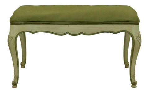 F51961EC: KINDEL Paint Decorated French Style Bench Cover