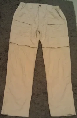 Pantalones cortos de pesca convertibles World Wide Sportsman para hombre grandes L 34 tostados usados en excelente estado Foto 1 de 4