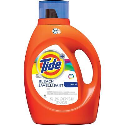 Tide Plus Bleach Liquid Detergent - Liquid - 92 Fl Oz (2.9 Quart) - Bottle • 43.35$