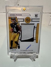 2022 Panini National Treasures GEORGE PICKENS RPA 14/49 Purple Jersey Number 🔥