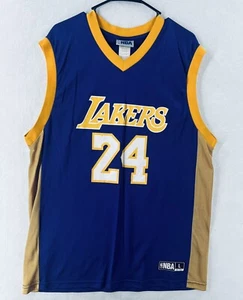Vintage NBA Los Angeles Lakers Kobe Bryant 24 Jersey - Men Large 100% Nylon Rare - Picture 1 of 8