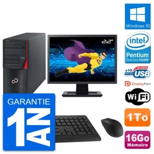 PC tour Fujitsu W530 Bildschirm 22 " Pentium G3220 RAM 16Go Disc 1To Windows 10 - Bild 1 von 8