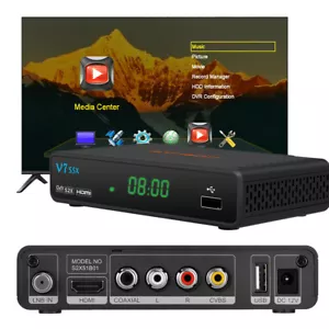GTMEDIA V7S5X 1080P FHD FTA DVB-S/S2/S2X Receptor Satelital TV Box PVR H.265 - Imagen 1 de 20