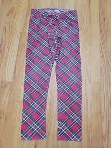 Wonder Nation Girls Plaid Christmas Leggings XXL 18 - Picture 1 of 4