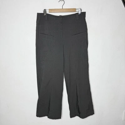 Habitat Power Stripe Gray City Pant Straight Leg Business Women’s Medium - Image 1 of 4