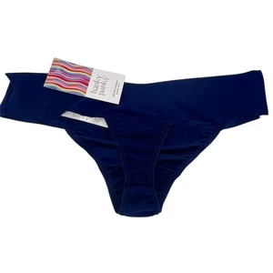Tanga para mujer Hanky Panky azul talla L transpirable tiro medio bragas - Imagen 1 de 5
