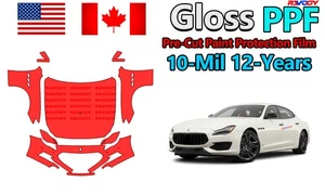 PreCut PPF Paint Protection Film For Maserati Quattroporte S 2017-2021 - Picture 1 of 12