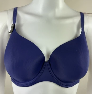 Ambrielle Everyday Full Coverage Bra Underwire Royal Blue Adjustable Size 36C - Image 1 of 4