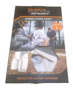 Shock Doctor Sport Padded Sliding Shorts Youth L 26-28” Waist Baseball NIB NEW - Picture 1 of 4