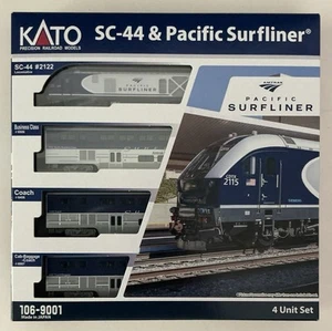 Kato N #106-9001 AMTRAK SC-44 & Pacific Surfliner NEW! - Picture 1 of 3