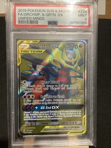 2019 Pokémon Sonne & Mond Unified Minds #228 Garchomp & Giratina GX Mint 9 - Bild 1 von 5