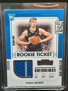 Franz Wagner RC PATCH 2021-22 Panini Contenders Rookie Ticket Swatches RTS-FWA - Bild 1 von 3