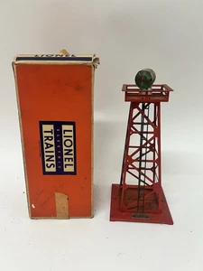 LIONEL Nº Torre de baliza giratoria de metal rojo escala O 494 - Imagen 1 de 4