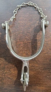 Espuela de vaquero vintage con diseño de estrella de 5 puntas utilería de película de rodeo occidental de Japón - Imagen 1 de 11