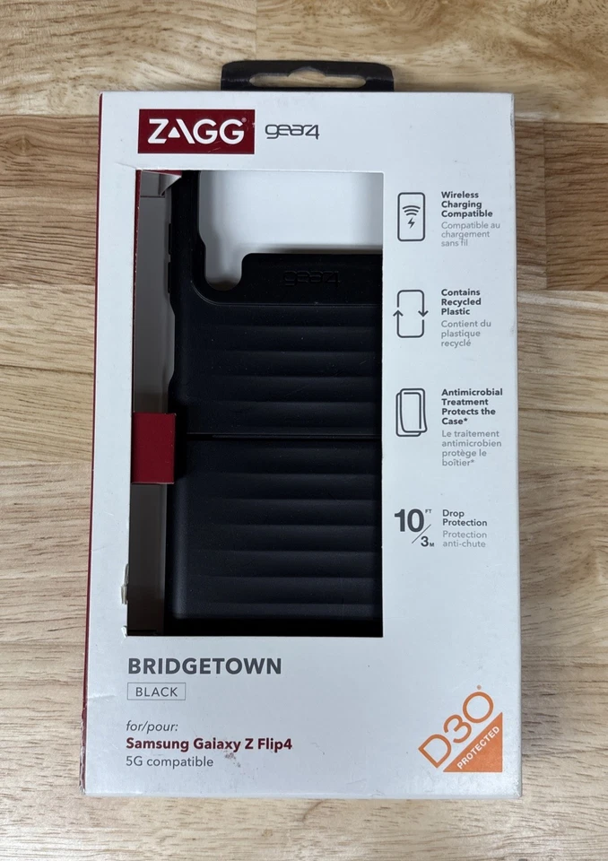 Funda de teléfono ZAGG Gear4 Bridgetown para Samsung Galaxy Z Flip4 - negra Foto 1 de 1
