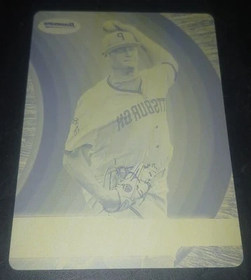 2012 Gerrit Cole Bowman Chrome Best Prospect Yellow Printing Plate 1/1 RC  - Image 1 of 2