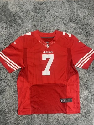 Nike San Francisco 49ERS Jersey Colin Kaepernick COSIDO Rojo EN EL CAMPO Hombres 48 XL Foto 1 de 4