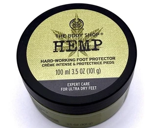 The Body Shop Hemp Hard Working Foot Protector Cream 100ml Dry Feet Discontinued - Picture 1 of 8