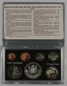 New Zealand - 1983 - Annual Proof Coin Set - 50th Anniversary (New Zealand Co... - Bild 1 von 5