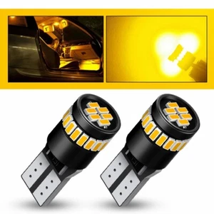 AUXITO Amber 194 921 Side 168 Marker Light LED License Light Bulb Canbus 2PCS - Picture 1 of 16