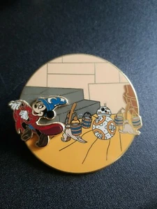 Fantasy Pin-Disney Star Wars Fantasia Sorcerer Mickey,BB-8 Invades-LE 33 - Picture 1 of 2