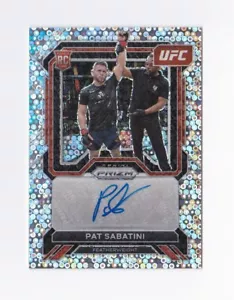 Autógrafos Panini Prizm UFC Superstar 2023 Prizms bajo tarjeta #SAPSB Pat Sabatini - Imagen 1 de 2