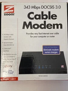 Zoom 343 Mbps DOCSIS 3.0 Cable Modem *New Open Box* - Picture 1 of 9