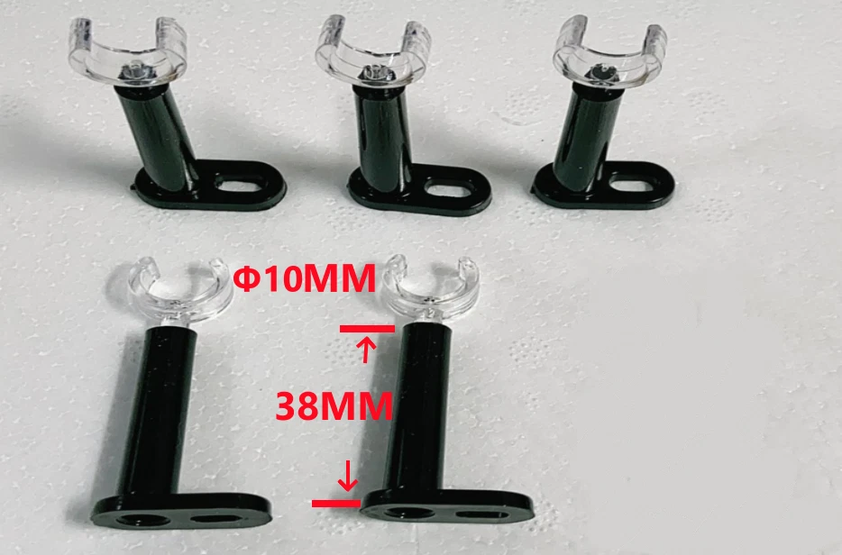 Misura 10mm e Alto 38mm Neon Insegna Tubo Supporto/Tubo Supporto Accessorio Qtà 10 - Immagine 1 di 1