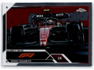 2023-24 Topps Chrome Formula 1 Zhou Guanyu Alfa Romeo #119 - Picture 1 of 2