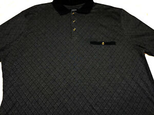 HB Harbor Bay Mens Button Front Short Sleeve Cotton Polyester Shirt 3X 3XL 3XLT