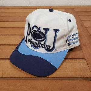 Vintage Penn State Snap Back Spell Out Hat Cap Nittany Lions Adjustable 90s - Picture 1 of 8
