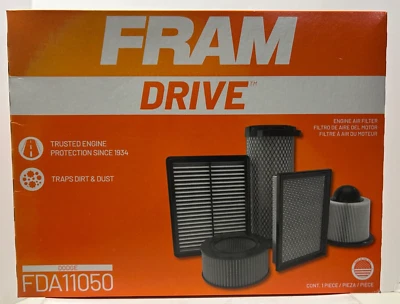 Filtro de aire del motor FRAM Drive FDA11050 para Chrysler/Dodge/Ram/Volkswagen seleccionados   Foto 1 de 4