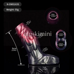 Penis Sheath Male Bigger Sleeve Girth Reusable Condom Extender-Enlarger-Enhancer - Picture 1 of 9