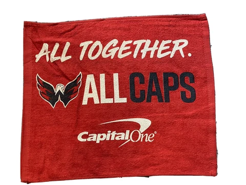 Capitals Rally Towel - “All Together All Caps” - Red Cover