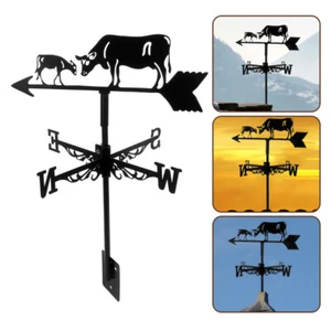 Windrichtungsanzeiger Dekorative Wetterfahne Windmessgerät Kuh - Bild 1 von 12