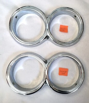 Biseles de faros, cromados, Chrysler 1963 (todos), Chrysler 300 1964, 2276464/5 Foto 1 de 4