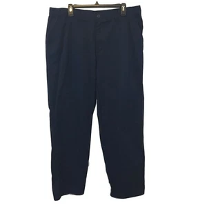 Izco Official School Uniform Dark Blue Canvas Pants Mens Size 38 Waist 32 Inseam - Picture 1 of 9