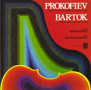 PROKOFIEV Violin Sonata 1 BARTOK Violin Sonata 1 GERARD POULET Deesse DDLX-79 LP - Picture 1 of 3