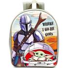 Star Wars Mandalorian 'Where I Go He Goes' Backpack School Bag