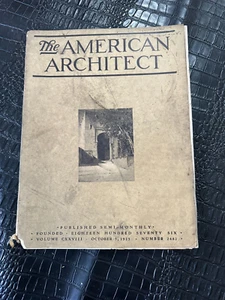 OCTOBER 5 1925 AMERICAN ARCHITECT magazine - Imagen 1 de 1