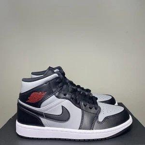 NEU Nike Air Jordan 1 Mid Shadow Red Partikelgrau 554724-096 Herren Größe 9,5 - Bild 1 von 8