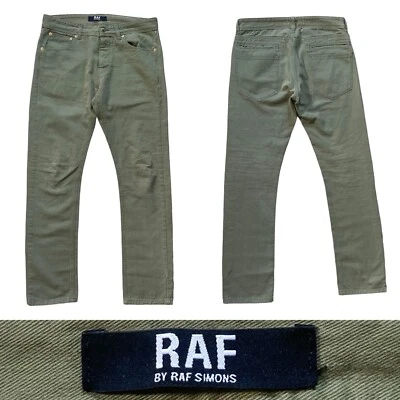 Pantalón Jean RAF Simons 7 Bolsillos Hombre Talla 30 en Verde Foto 1 de 4